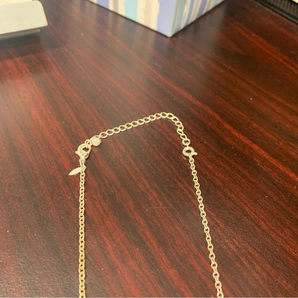 Avon long necklace with small clear crystals 44” long could double it up - Picture 2 of 3